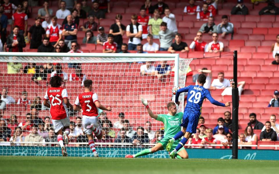 Chelsea's Kai Havertz scores their first goal - Reuters