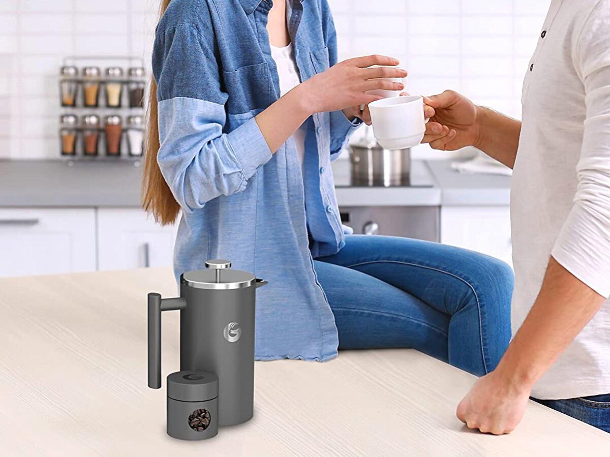 With over $1.3 million funded, this tiny portable French Press