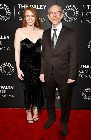 <p>Steven Ferdman/Getty </p> Bryce Dallas Howard and Ron Howard on June 13, 2024