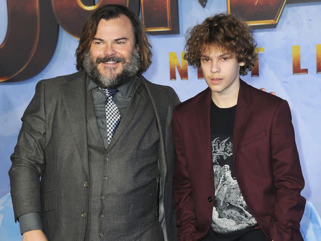 <p>Albert L. Ortega/Getty</p> Jack Black and his son Samuel Jason Black arrive at the Premiere Of Sony Pictures' "Jumanji: The Next Level" on December 9, 2019 in Hollywood, California.