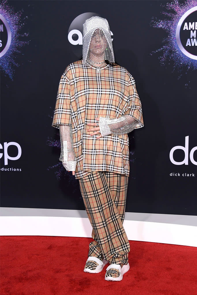Billie Eilish on the red carpet at the 2019 American Music Awards in Los Angeles on Nov. 24. - Credit: Shutterstock