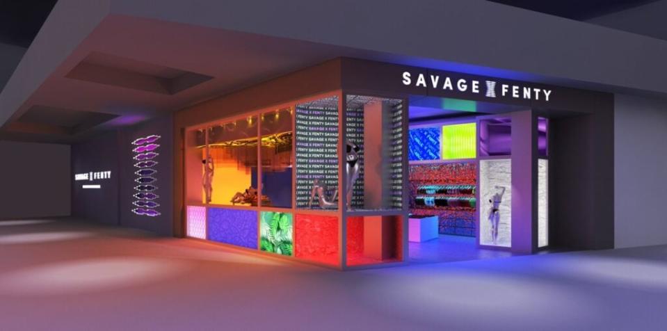 Rihanna’s new Savage x Fenty store opened in Las Vegas on Jan. 25, 2022. (Credit: @SavageXFenty on Twitter)