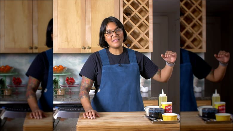 Sohla El-Waylly and her cutting board