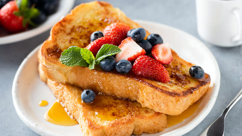 French toast on plate