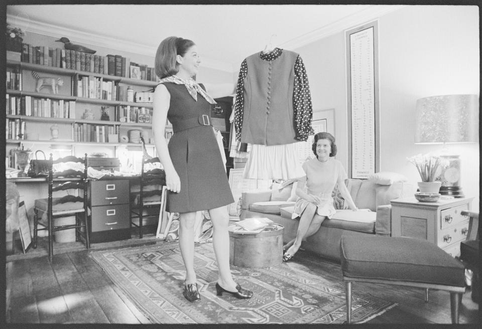 Betty Ford in Frankie Welch Boutique - Credit: Wally McNamee/Getty Images