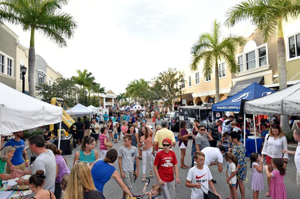 Lakewood Ranch's free monthly concert series and block party Music on Main, pictured here in 2016, takes place Aug. 4 this month.