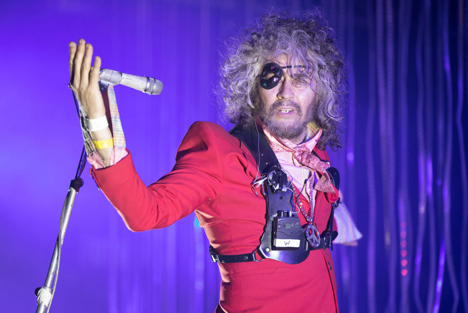 <p>The Flaming Lips perform at The Park at the Glastonbury Festival site at Worthy Farm in Pilton on June 23, 2017 near Glastonbury, England. (Photo: Matt Cardy/Getty Images) </p>