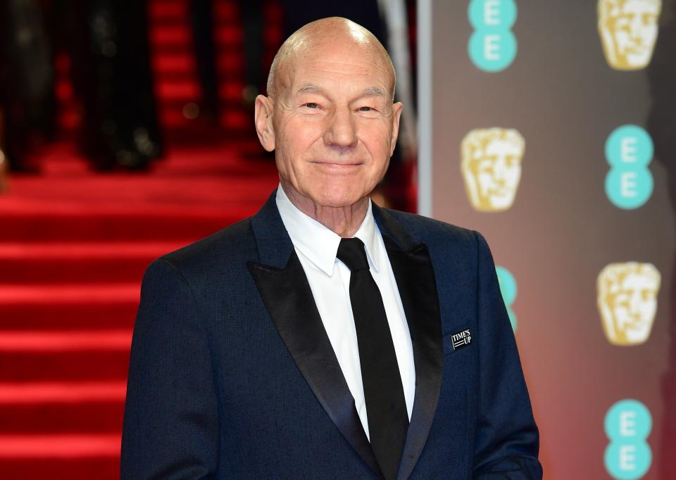 Patrick Stewart attending the EE British Academy Film Awards held at the Royal Albert Hall in 18. (PA)