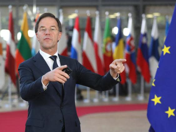(AFP/Getty. Prime minister Mark Rutte praised the Eurovision singer.)