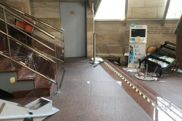 L'Hôtel du Département du Nord saccagé par un individu (Photo : DR/Département du Nord)