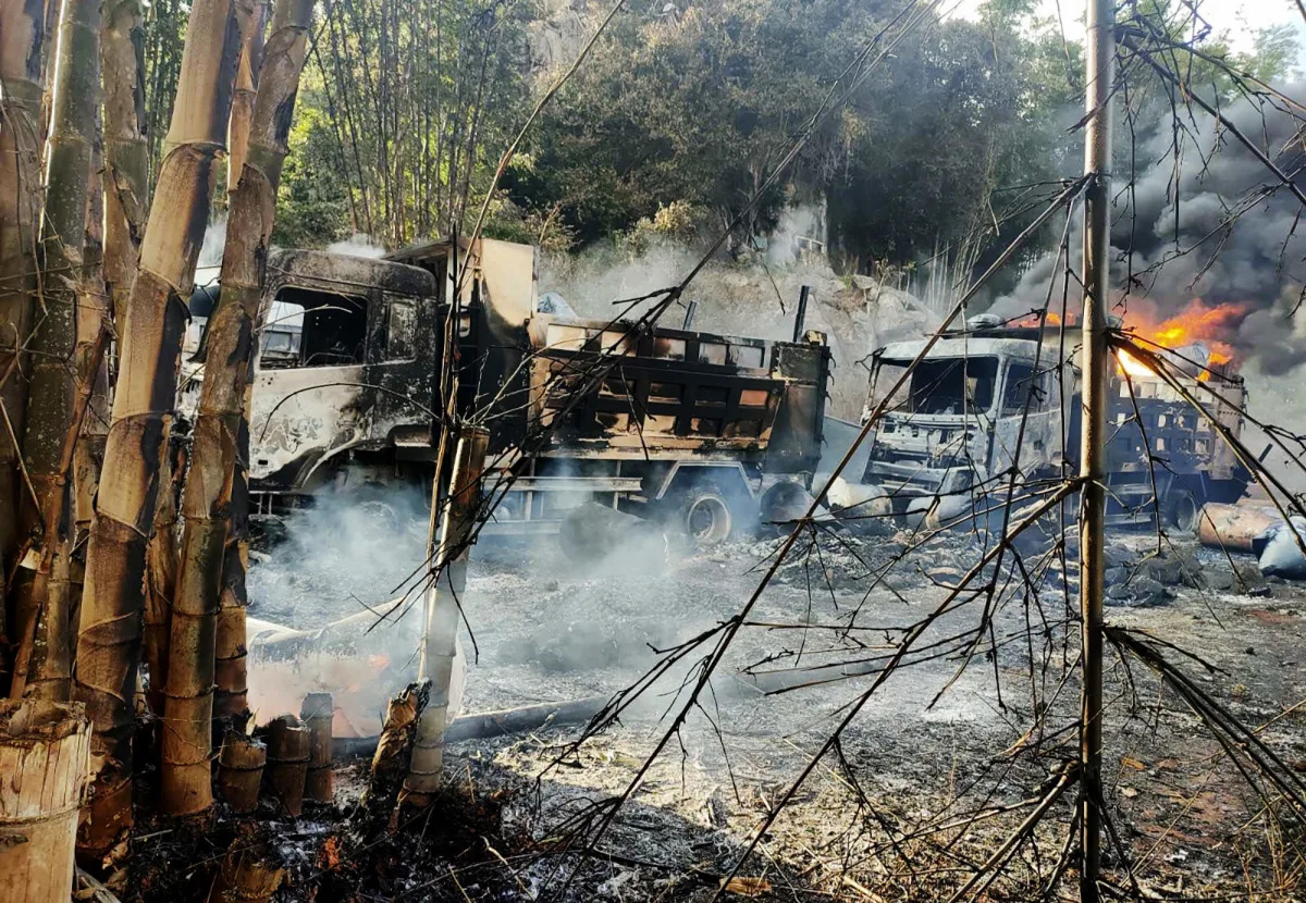 Photos of aftermath of massacre in Myanmar fuel outrage