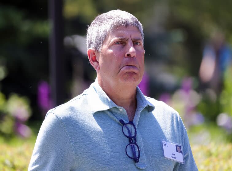 SUN VALLEY, IDAHO - JULY 06: Jeff Shell, CEO of NBCUniversal, walks from lunch at the Allen & Company Sun Valley Conference on July 06, 2022 in Sun Valley, Idaho. The world's most wealthy and powerful businesspeople from the media, finance, and technology will converge at the Sun Valley Resort this week for the exclusive conference. (Photo by Kevin Dietsch/Getty Images)