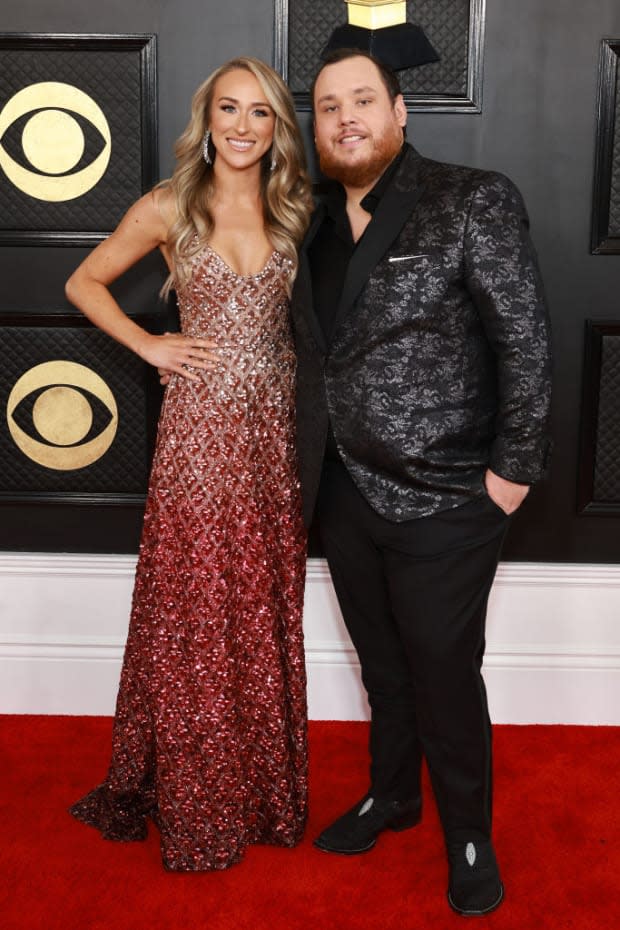 <p> Nicole Hocking and Luke Combs</p><p>Photo by Matt Winkelmeyer/Getty Images for The Recording Academy</p>