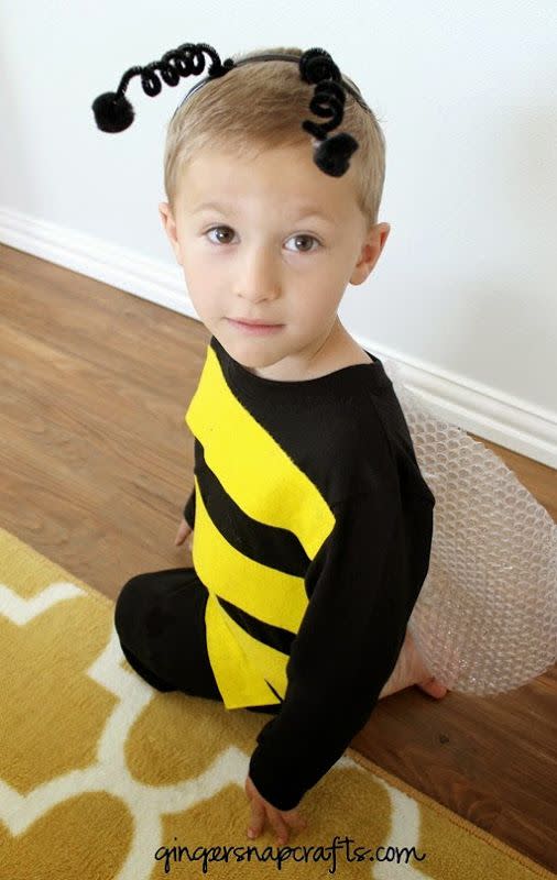 42) DIY Toddler Bee Costume