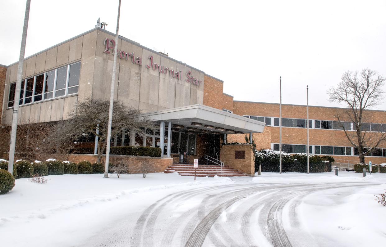 The Journal Star, One News Plaza, in Peoria.