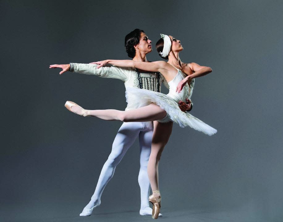 Katherine Barkman and Esteban Hernandez of the San Francisco Ballet perform "Swan Lake." They are among the artists dancing at the International Ballet's production of "Swan Lake," accompanied by the Greenville Symphony Orchestra at the Peace Center in May.