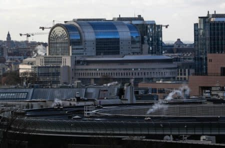 The European Parliament headquarters is seen in Brussels, Belgium, January 19, 2018. REUTERS/Yves Herman