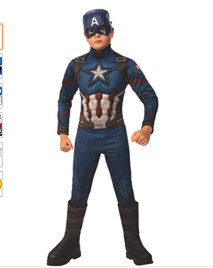 <p><strong>Rubie's</strong></p><p>amazon.com</p><p><strong>$34.20</strong></p><p>Now that the. multiverse is upon us, your kids can go in any number of combinations of Marvel heroes. Your little hero might want to dress up in this classic Captain America getup, or they could choose to go as <a href="https://www.amazon.com/Rubies-Boys-Marvel-Soldier-Captain/dp/B08V8PRX4Z?tag=syn-yahoo-20&ascsubtag=%5Bartid%7C10055.g.385%5Bsrc%7Cyahoo-us" rel="nofollow noopener" target="_blank" data-ylk="slk:Falcon;elm:context_link;itc:0;sec:content-canvas" class="link ">Falcon</a>'s take on Cap instead. Then they can team up with <a href="https://www.amazon.com/Roeutoo-Strange-Jumpsuit-Halloween-47-2-51-2/dp/B09YNBC16M?tag=syn-yahoo-20&ascsubtag=%5Bartid%7C10055.g.385%5Bsrc%7Cyahoo-us" rel="nofollow noopener" target="_blank" data-ylk="slk:Dr. Strange;elm:context_link;itc:0;sec:content-canvas" class="link ">Dr. Strange</a>, <a href="https://www.amazon.com/Ruleewe-America-Cosplay-Halloween-Outerwear/dp/B0B1QDQ9JY/?tag=syn-yahoo-20&ascsubtag=%5Bartid%7C10055.g.385%5Bsrc%7Cyahoo-us" rel="nofollow noopener" target="_blank" data-ylk="slk:America Chavez;elm:context_link;itc:0;sec:content-canvas" class="link ">America Chavez</a>, <a href="https://www.amazon.com/Rubies-Marvel-Studios-Deluxe-Costume/dp/B0837J63RP?tag=syn-yahoo-20&ascsubtag=%5Bartid%7C10055.g.385%5Bsrc%7Cyahoo-us" rel="nofollow noopener" target="_blank" data-ylk="slk:Black Widow;elm:context_link;itc:0;sec:content-canvas" class="link ">Black Widow</a>, <a href="https://www.amazon.com/Rubies-Marvel-Avengers-Endgame-Costume/dp/B07L912ZZB/?tag=syn-yahoo-20&ascsubtag=%5Bartid%7C10055.g.385%5Bsrc%7Cyahoo-us" rel="nofollow noopener" target="_blank" data-ylk="slk:Iron Man;elm:context_link;itc:0;sec:content-canvas" class="link ">Iron Man</a>, <a href="https://www.amazon.com/Rubies-Marvel-Avengers-Costume-Medium/dp/B0846PPMBV?tag=syn-yahoo-20&ascsubtag=%5Bartid%7C10055.g.385%5Bsrc%7Cyahoo-us" rel="nofollow noopener" target="_blank" data-ylk="slk:Thor;elm:context_link;itc:0;sec:content-canvas" class="link ">Thor</a>, <a href="https://www.amazon.com/Superhero-Costume-Jumpsuit-Halloween-Cosplay/dp/B09999ZVZT?tag=syn-yahoo-20&ascsubtag=%5Bartid%7C10055.g.385%5Bsrc%7Cyahoo-us" rel="nofollow noopener" target="_blank" data-ylk="slk:Loki;elm:context_link;itc:0;sec:content-canvas" class="link ">Loki</a>, <a href="https://www.amazon.com/Rubies-Marvel-Avengers-Endgame-Costume/dp/B07L8WKQ41/?tag=syn-yahoo-20&ascsubtag=%5Bartid%7C10055.g.385%5Bsrc%7Cyahoo-us" rel="nofollow noopener" target="_blank" data-ylk="slk:Hulk;elm:context_link;itc:0;sec:content-canvas" class="link ">Hulk</a>, <a href="https://www.amazon.com/Rubies-Marvel-Avengers-Endgame-Hawkeye/dp/B07L8WKQ3V?tag=syn-yahoo-20&ascsubtag=%5Bartid%7C10055.g.385%5Bsrc%7Cyahoo-us" rel="nofollow noopener" target="_blank" data-ylk="slk:Hawkeye;elm:context_link;itc:0;sec:content-canvas" class="link ">Hawkeye</a>, <a href="https://www.amazon.com/Captain-Marvel-Hero-Costume-Medium/dp/B07GM251HH?tag=syn-yahoo-20&ascsubtag=%5Bartid%7C10055.g.385%5Bsrc%7Cyahoo-us" rel="nofollow noopener" target="_blank" data-ylk="slk:Captain Marvel;elm:context_link;itc:0;sec:content-canvas" class="link ">Captain Marvel</a>, <a href="https://www.amazon.com/Rubies-Marvel-Avengers-Endgame-Panther/dp/B07L93DH73?tag=syn-yahoo-20&ascsubtag=%5Bartid%7C10055.g.385%5Bsrc%7Cyahoo-us" rel="nofollow noopener" target="_blank" data-ylk="slk:Black Panther,;elm:context_link;itc:0;sec:content-canvas" class="link ">Black Panther,</a> <a href="https://www.amazon.com/Okedico-Maximoff-Superhero-Headpiece-Halloween/dp/B0B1PXM2PY/?tag=syn-yahoo-20&ascsubtag=%5Bartid%7C10055.g.385%5Bsrc%7Cyahoo-us" rel="nofollow noopener" target="_blank" data-ylk="slk:Scarlet Witch;elm:context_link;itc:0;sec:content-canvas" class="link ">Scarlet Witch</a>, <a href="https://www.amazon.com/Costume-Cosplay-Jumpsuit-Halloween-Carnival/dp/B08XXRFSPV?tag=syn-yahoo-20&ascsubtag=%5Bartid%7C10055.g.385%5Bsrc%7Cyahoo-us" rel="nofollow noopener" target="_blank" data-ylk="slk:The Vision;elm:context_link;itc:0;sec:content-canvas" class="link ">The Vision </a>or any of Earth's Mightiest Heroes. (And there are so many of them by now!)</p>