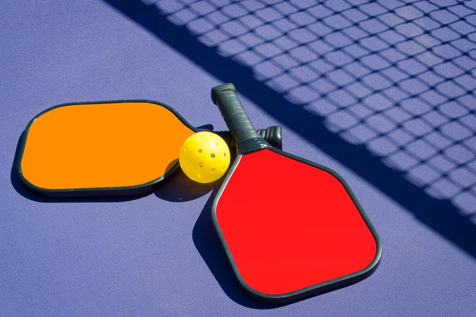 A box of pickleball equipment inspired Burkhart to play and get others involved in the game.