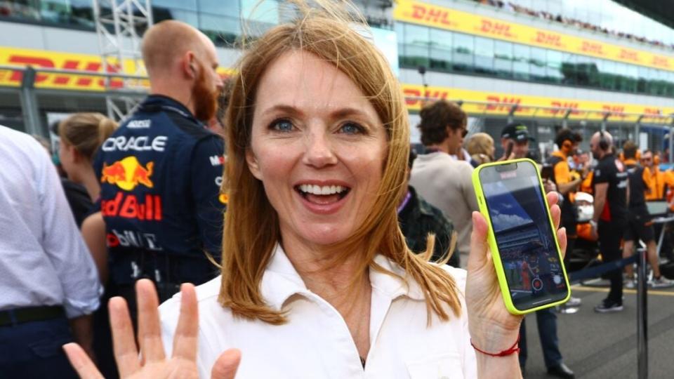 Geri Halliwell Horner, aka Ginger Spice at the F1 Grand Prix of Britain