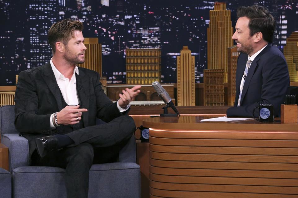 Chris Hemsworth and Jimmy Fallon