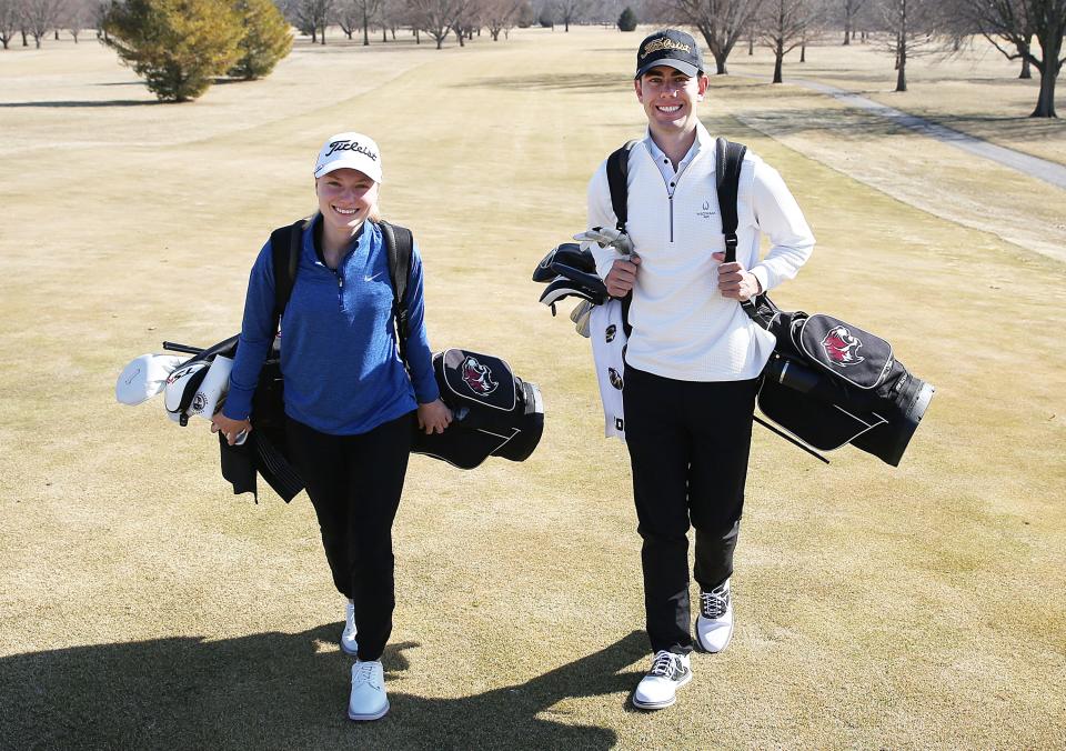 Gilbert's Eden Lohrbach and Brock Snyder lead a talented group of Ames area high school golfers getting ready to hit the links in 2023.