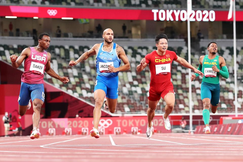 Bingtian Su wins the third race to reach the final (Getty Images)