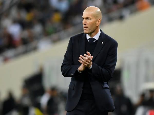 Real Madrid coach Zinedine Zidane 