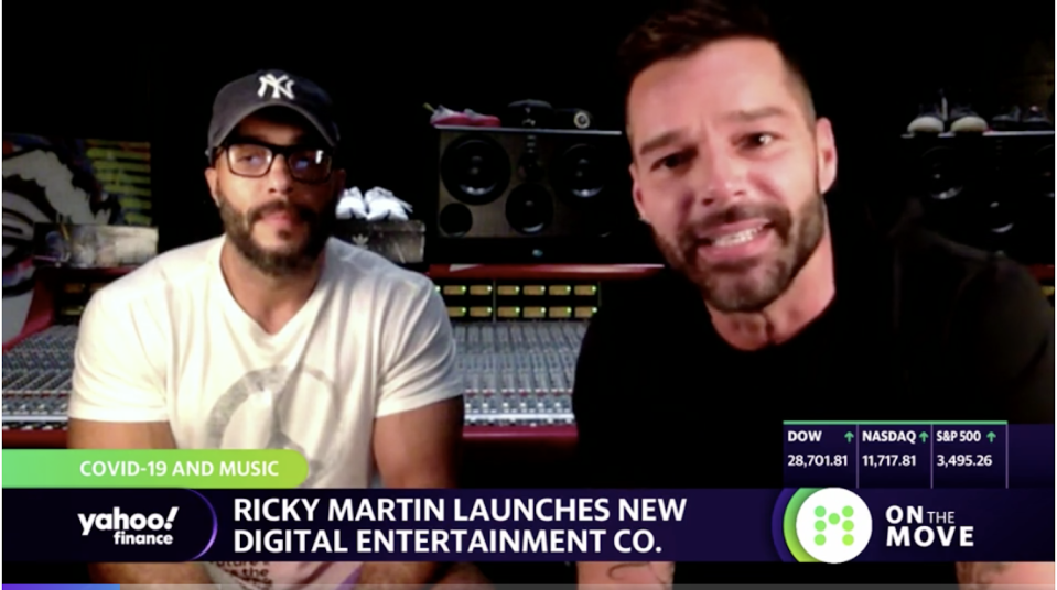 Jaycen Joshua, left, and Ricky Martin speak to Yahoo Finance.