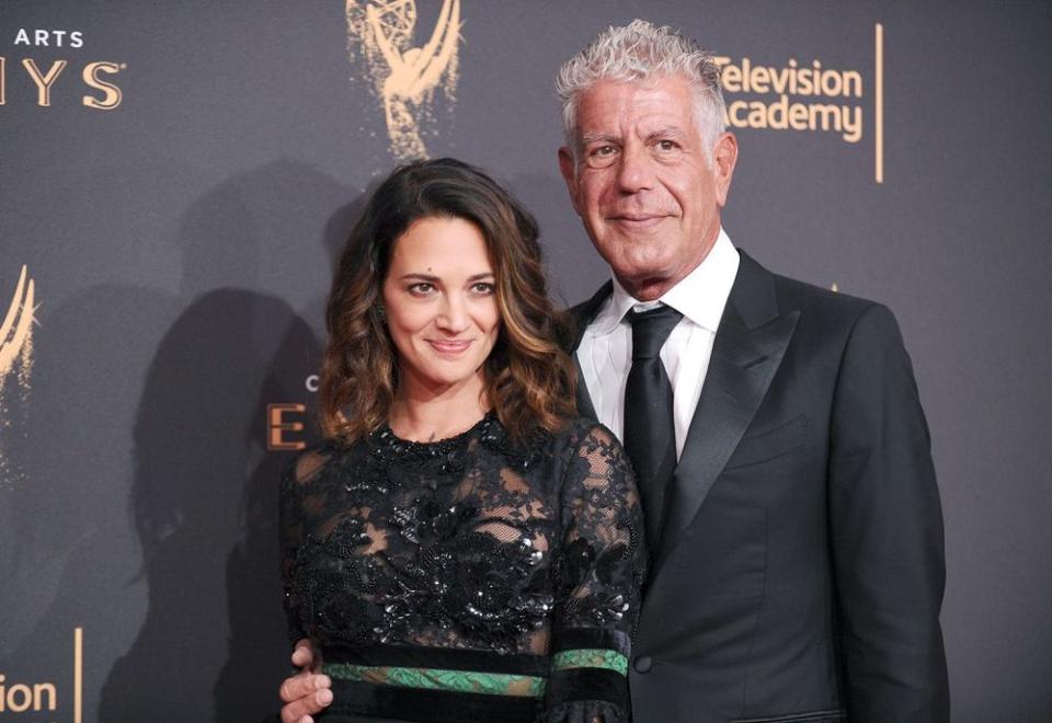 Asia Argento and Anthony Bourdain