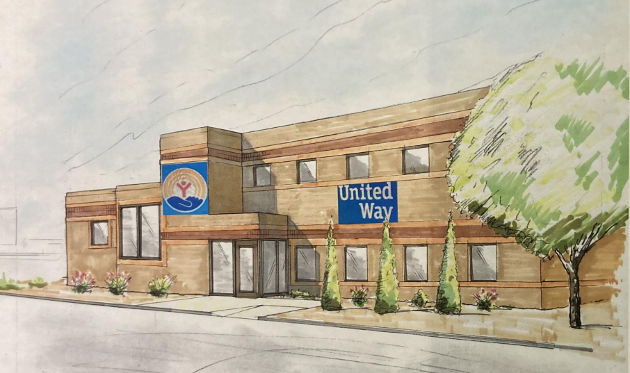 A potential design for United Way of Pueblo County's Nonprofit LEAD Center. The visual was part of a Dec. 27, 2022 presentation to Pueblo City Council.