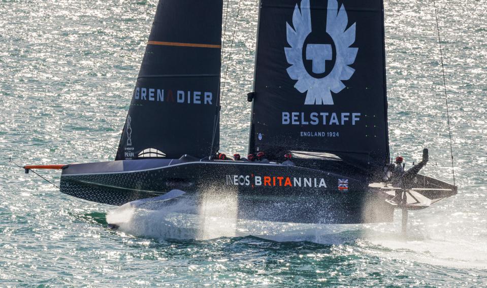 Team Ineos UK saw their America's Cup challenge ended with defeat to Italy's Luna Rossa in the Prada Cup final in Auckland © COR 36 | Studio Borlenghi