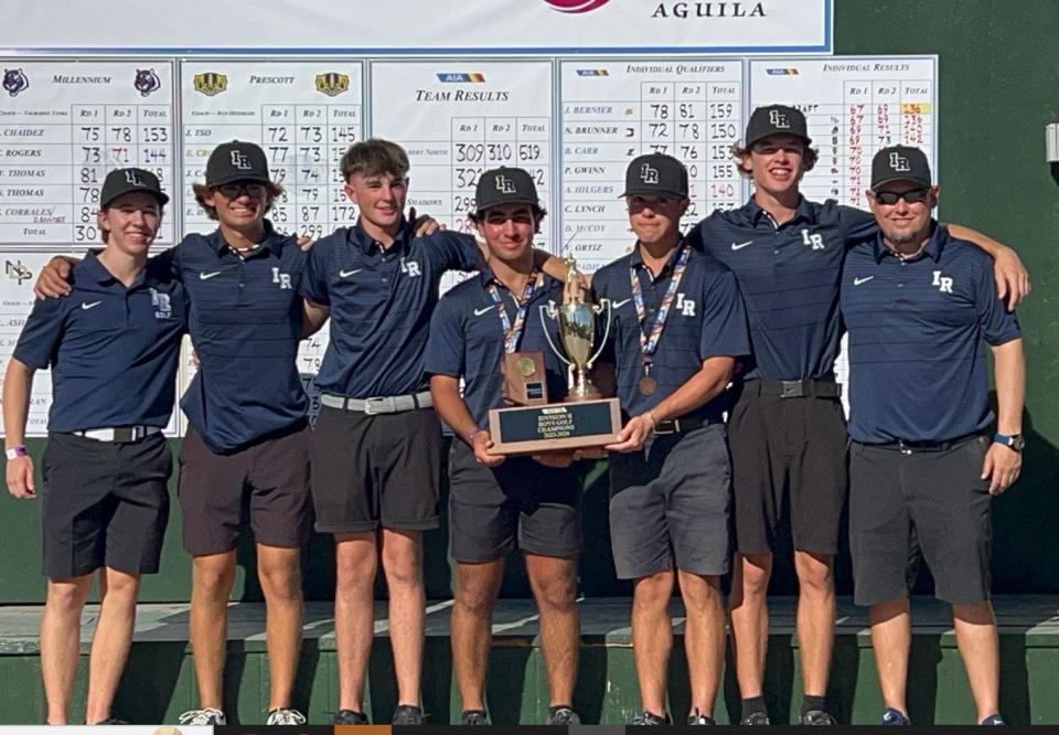 Ironwood Ridge is the 2023 AIA Division II Boys Golf Championship team.