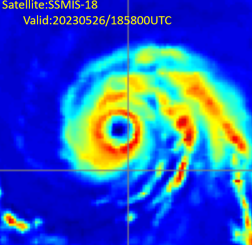 瑪娃颱風出現雙眼牆。（圖／翻攝自CIMSS）