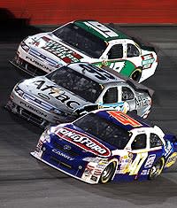 Carl Edwards (middle) qualified 41st at Darlington and struggled to a 15th-place finish