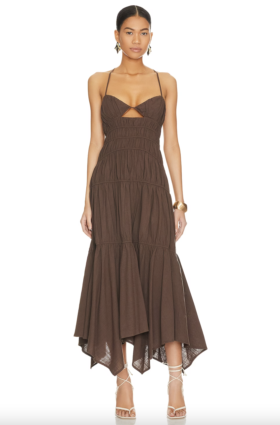 <p><a href="https://go.redirectingat.com?id=74968X1596630&url=https%3A%2F%2Fwww.revolve.com%2Fsndys-tahlia-dress-in-chocolate%2Fdp%2FSDYS-WD109%2F%3Fd%3DWomens%26page%3D1%26lc%3D5%26itrownum%3D2%26itcurrpage%3D1%26itview%3D05&sref=https%3A%2F%2F" rel="nofollow noopener" target="_blank" data-ylk="slk:Shop Now;elm:context_link;itc:0;sec:content-canvas" class="link ">Shop Now</a></p><p>Tahlia Dress</p><p>Revolve</p><p>$85.00</p>