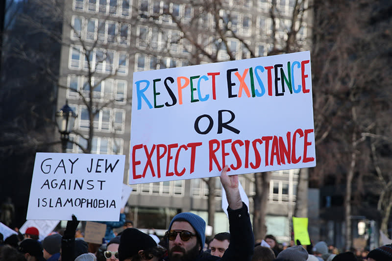 Protests against Trump’s travel ban hit the streets of NYC