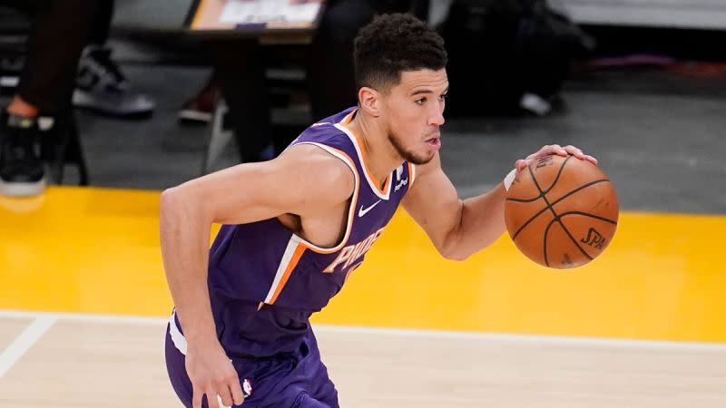 ▲太陽得分後衛Devin Booker。（圖／美聯社／達志影像）