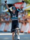 Cycling - Tour de France cycling race - The 184-km (114,5 miles) Stage 8 from Pau to Bagneres-de-Luchon, France - 09/07/2016 - Team Sky rider Chris Froome wins on the finish line. REUTERS/Jean-Paul Pelissier