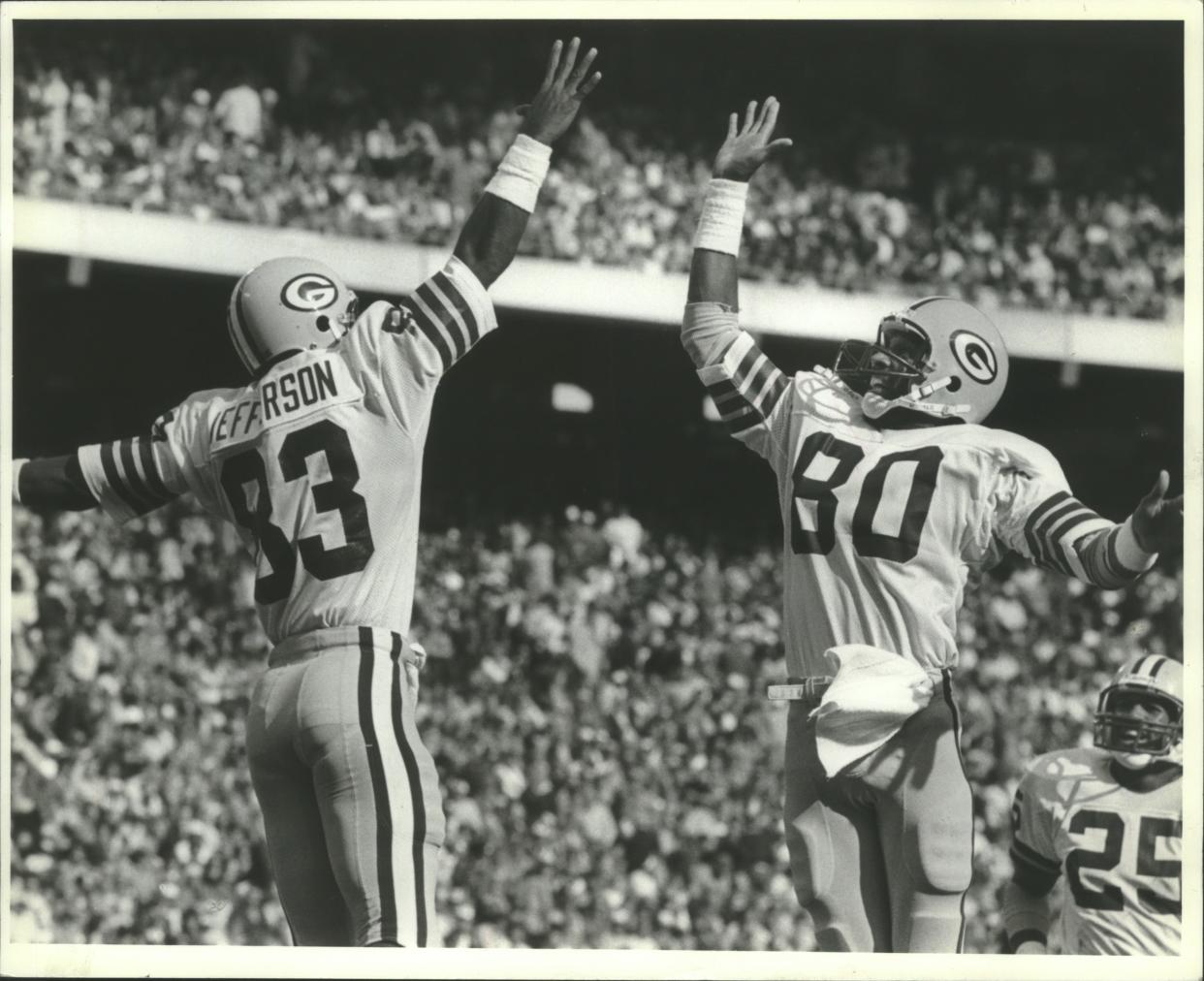 John Jefferson and James Lofton were a big part of the equation for the 1982 Packers.