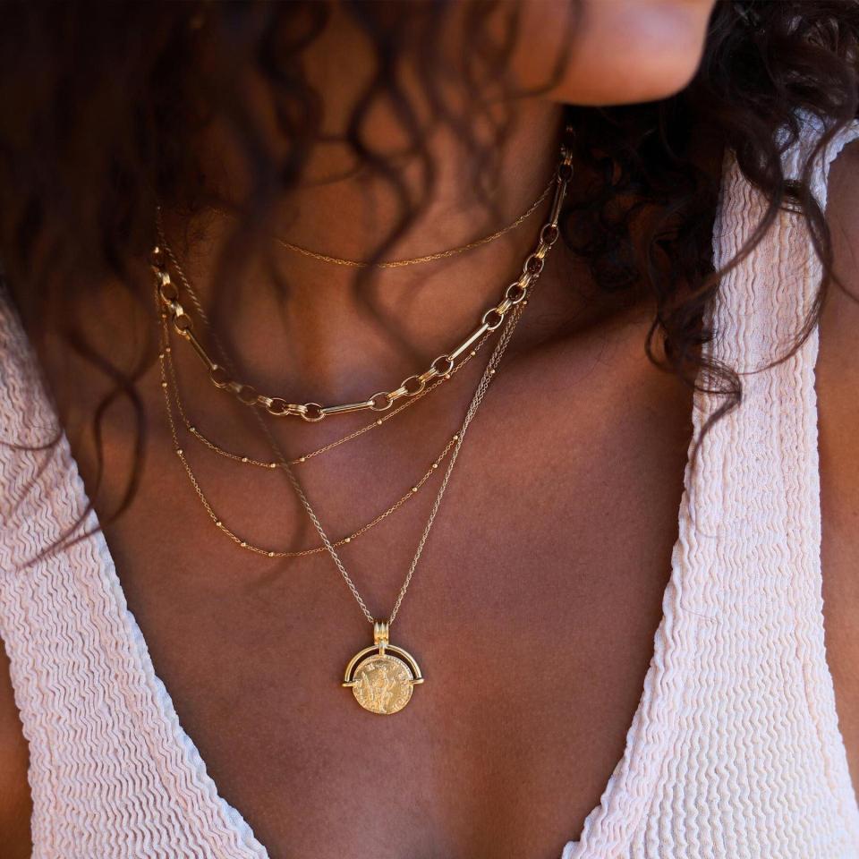 missoma gold coin necklace