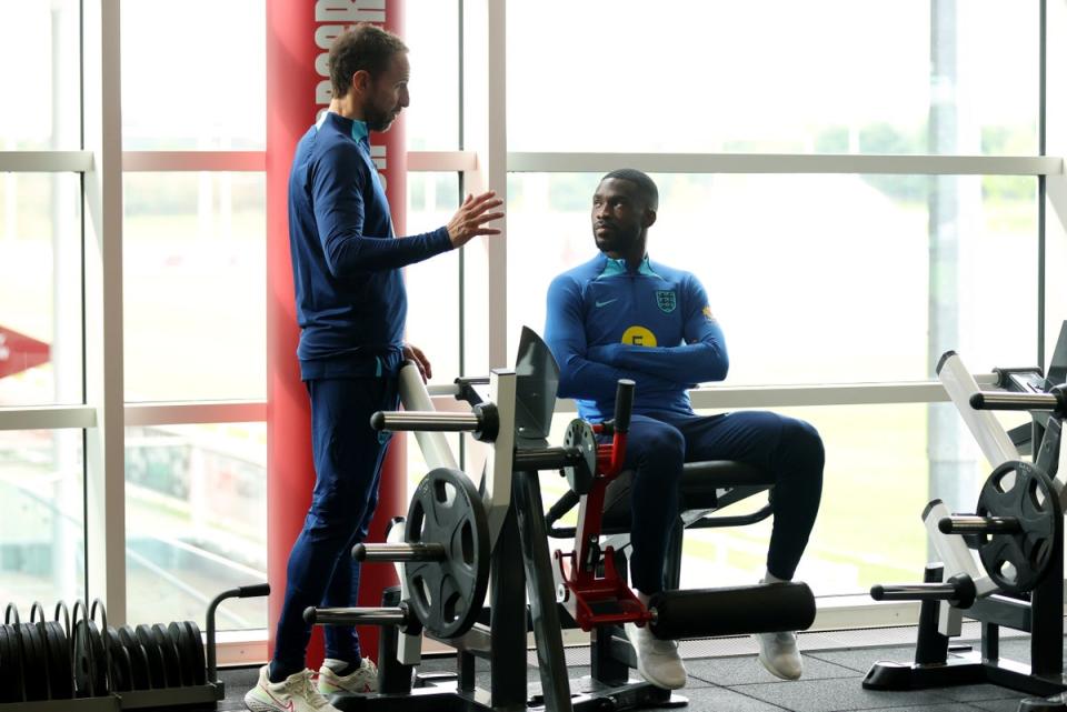 Tomori is vying for a place in England’s World Cup squad (The FA via Getty Images)