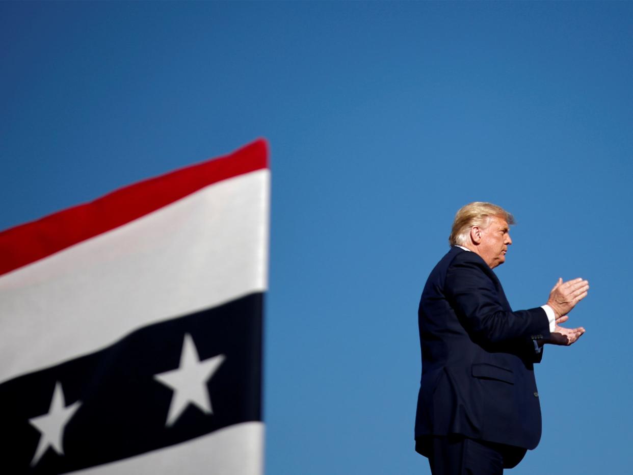 Polling data show the 2020 race is increasingly becoming a referendum on the president’s handling of COVID-19  (Reuters)