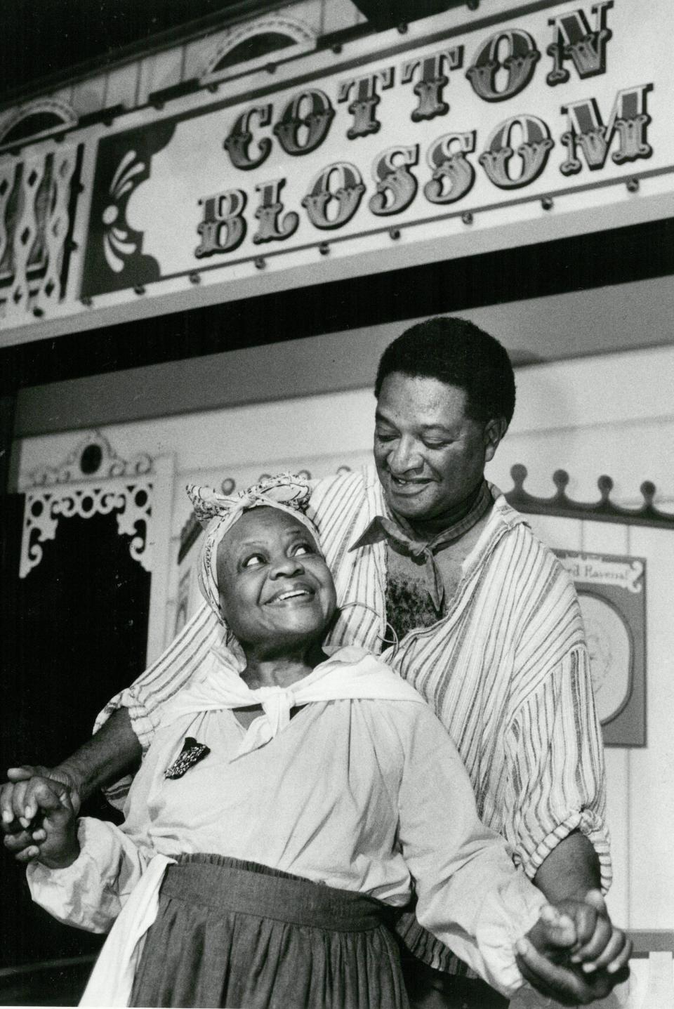 In 1988 Birdie M. Hale and Clarke Solanis portray Joe and Queenie in "Show Boat" at the Alhambra Dinner Theatre.