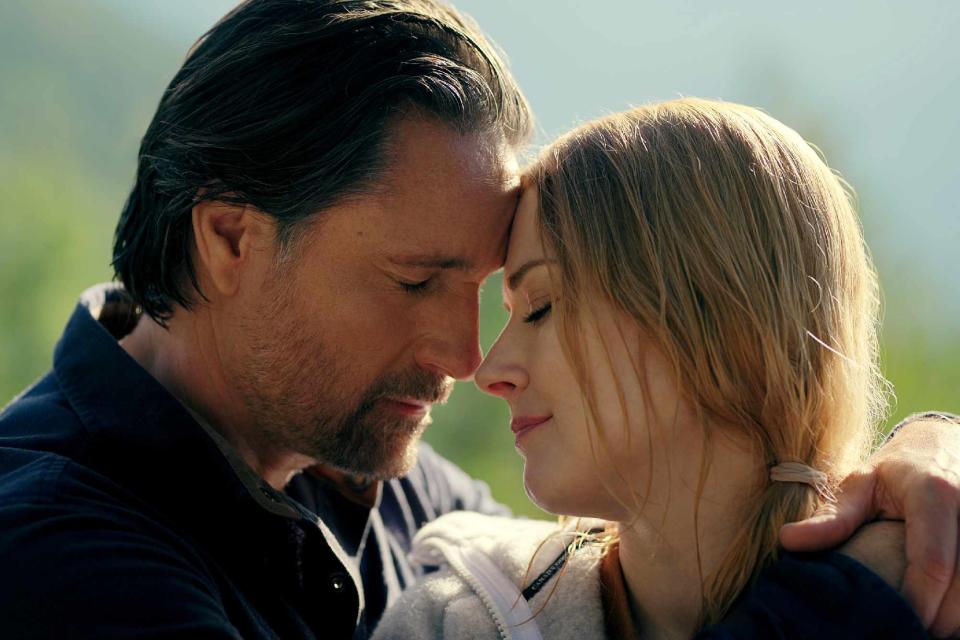 <p>Courtesy of Netflix</p> Martin Henderson as Jack Sheridan, Alexandra Breckenridge as Mel Monroe in episode 509 of Virgin River.