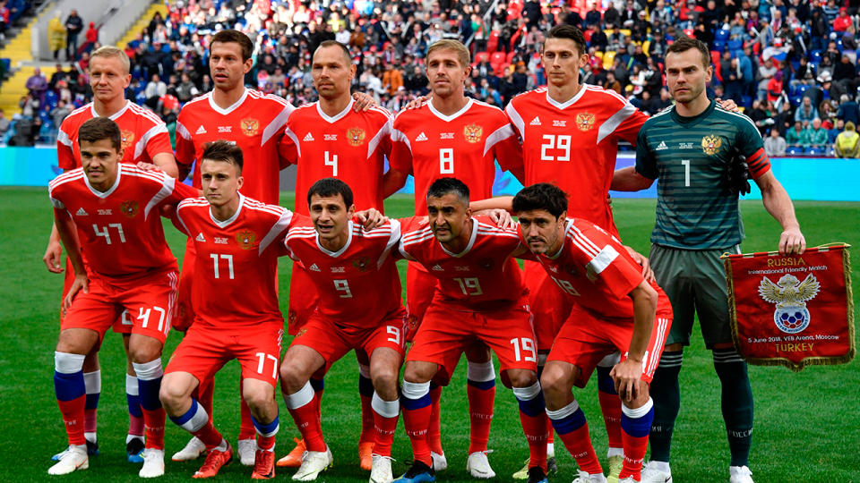 Russia go into the World Cup as the lowest ranked team. Pic: Getty