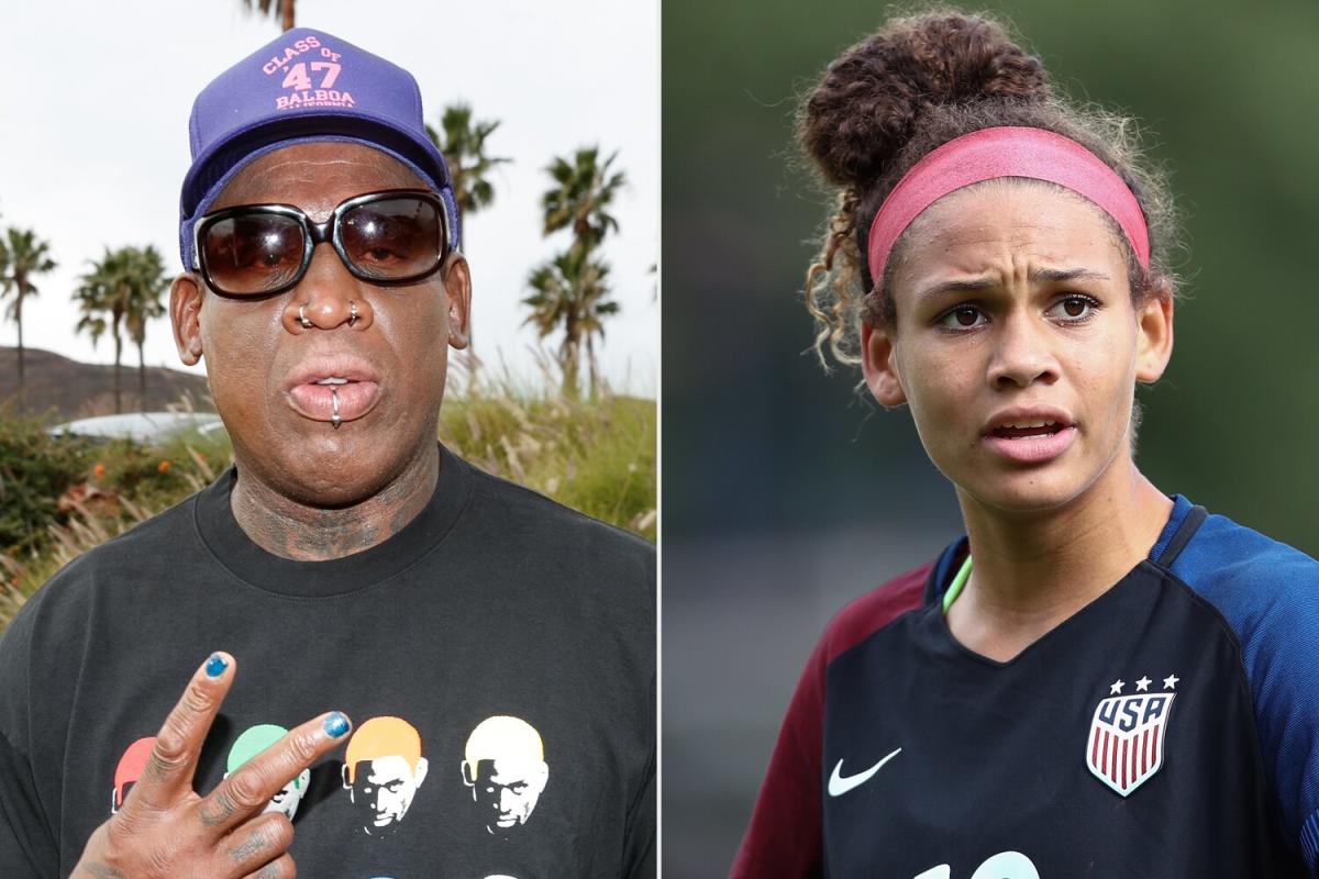 Trinity Rodman, Daughter of NBA Legend Dennis Rodman, Picked 2nd in NWSL  Draft - Yahoo Sport