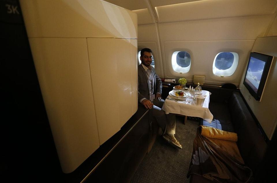 An Etihad Airways butler.