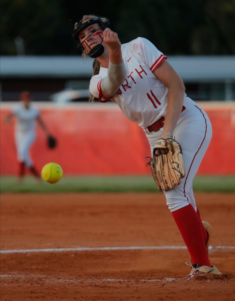 Bishop Verot visited North Fort Myers Tuesday, April 25, 2023, for a matchup between the area's top 2 teams. North Fort Myers won with a score of 3-0.