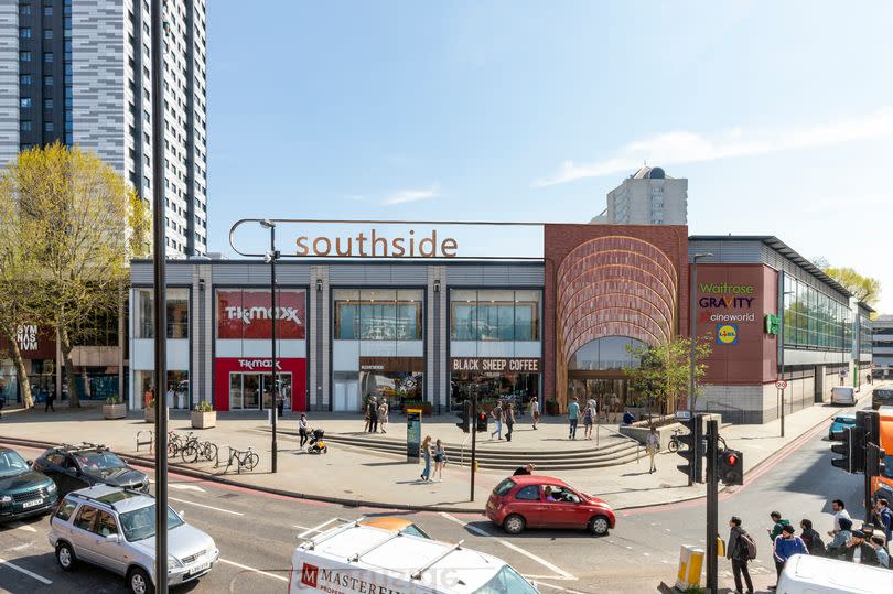 How the entrance of Southside Shopping Centre on Wandsworth High Street will look after the upgrade